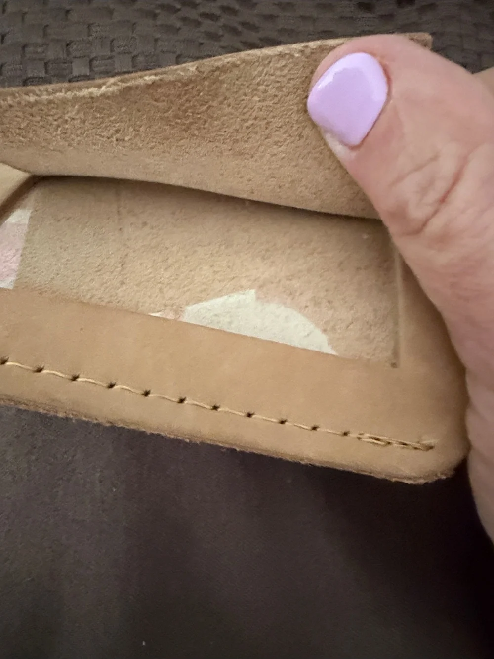 Vintage Delta Tan Leather Luggage Tag - Set of 3